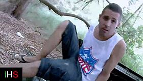 beautiful milf gets her swollen pussy fucked anal outdoors