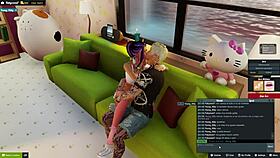 Boyfriend breaks anime girl's tight ass