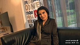 Pretty french girl analyzed for her casting couch with the boyfriend