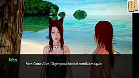 my new family adventure with bikini teens playing erotic games