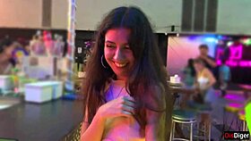 picked up escort near nightclub, offered hard sex for money with anal and cumshot