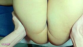 stepdad tries to penetrate stepdaughter's tight virgin ass in risky homemade anal attempt.