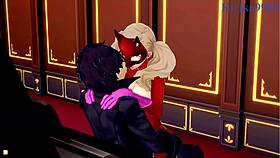 futaba sakura and ann takamaki and ren amamiya intense sex - persona 5 hentai