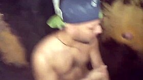 Brazilian Gay Orgy in Glory Hole with Monster Cocks and Anal Fucking