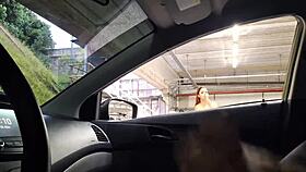Beautiful Woman Masturbates Riskily in Public