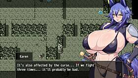 Aventureira foi amaldi�oada que deixa ela sempre com tes�o - horny adventurer karen - parte 1