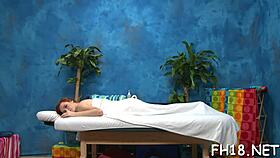 is this massage turning into hardcore sex with an oiled teen babe?