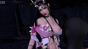 I-I mean, this 3d cute asian cosplay model cheats with a big dick and has an orgasm squirting.