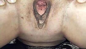 i love my milf wife in fishnets getting her ass stretched