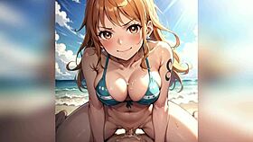 hot petite teen 18+ with big tits gets creampie from massive cock in 3d cartoon