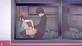 futaba sakura and ann takamaki and ren amamiya intense sex - persona 5 hentai