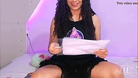 Latina tries on new lingerie haul