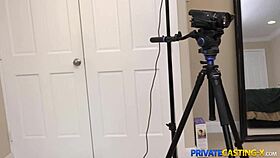 in private casting, skinny teen 18+ actress winter spice gets blowjob and cumshot in fake audition