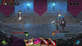 Wanderer broken bed gameplay features deepthroat blowjob and riding