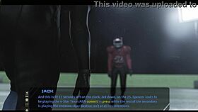Move the chains in this football match with 3d anime characters