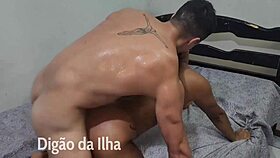 Redhead Curvy Babe's Intense DP Orgasm