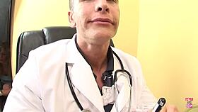 She wanted to remove a tattoo, so the doctor gave her a rough blowjob and came on it.