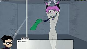 18titans part 13 featuring jinx in suggestive cartoon action