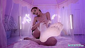 gracee baybee loves inserting her toys deep in her shaved pussy, riding and deepthroating them 😍