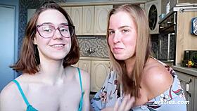 anca & rita's big tits licked for camera fun