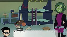 18titans part 13 featuring jinx in suggestive cartoon action