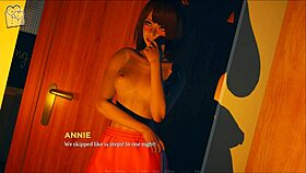 Eternum 50 features cute teen with big tits in sexy outfit