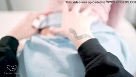 charlie forde strips and licks cute aussie babe's pussy - full pov video!