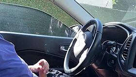 a stranger helped me cum in the car after noticing my masturbation