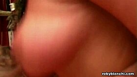 this beautiful slut gets assfucked on the sofa and swallows all the cum