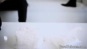 Petite teen 18+ joins filthy foursome banging session