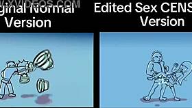 Man, check the difference between Rhythm Heaven Fever original and the censored sex version