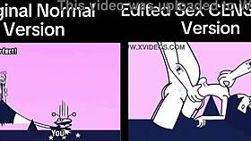 Man, check the difference between Rhythm Heaven Fever original and the censored sex version