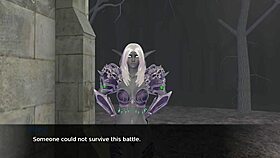 In Last Lustful War, Nastya's ending involves intense anal and blowjob scenes with shemale creampie