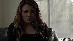 Submissive teen 18+ babysitter adria rae obeys her boss obediently