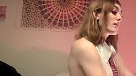 this evil blowjob with femdom and a monster cock is so intense