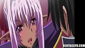 A feisty princess becomes a lactating cum bucket in uncensored hentai