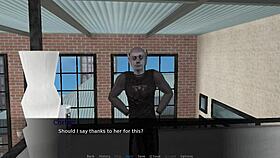 In Last Lustful War, Nastya's ending involves intense anal and blowjob scenes with shemale creampie