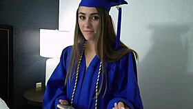 Hot teen 18+ gets wild with taboo creampie action