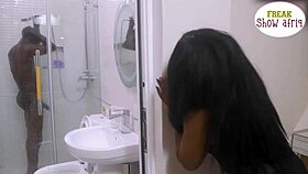 Oga is very busy so horny madam made the big cock gateman fuck and make her squirt so many times please subscribe to red