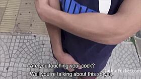 straight guy sucks twink cock for cash in hardcore action