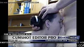 Blonde amateur feels intense pleasure deepthroating monster cock