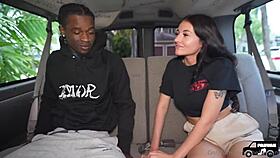 serena salgot rides big cock in the car