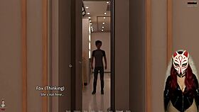 The Golden Boy Returns with Mommy in Stockings and Big Tits.