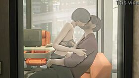 the ceo says, 'come to my office for some 3d hentai fun at work.'