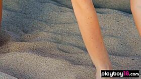 Behind the Scenes with a Nude Surfer Slut on Public Beach