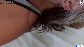 This amateur feels the pain of big cock assfucking every time.