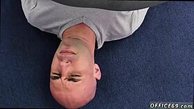 In this hardcore gay scene, the manager is a tough stud to satisfy, but he gets pleased