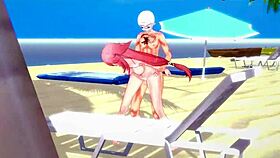 Want to see Yae Miko in bikini sex on the beach from Genshin Impact?