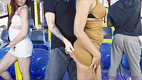 Safada Gets Groped in Public Bus, What a Shock!
