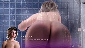 i catch my tenant masturbating in the shower and fuck her busty bbw milf body